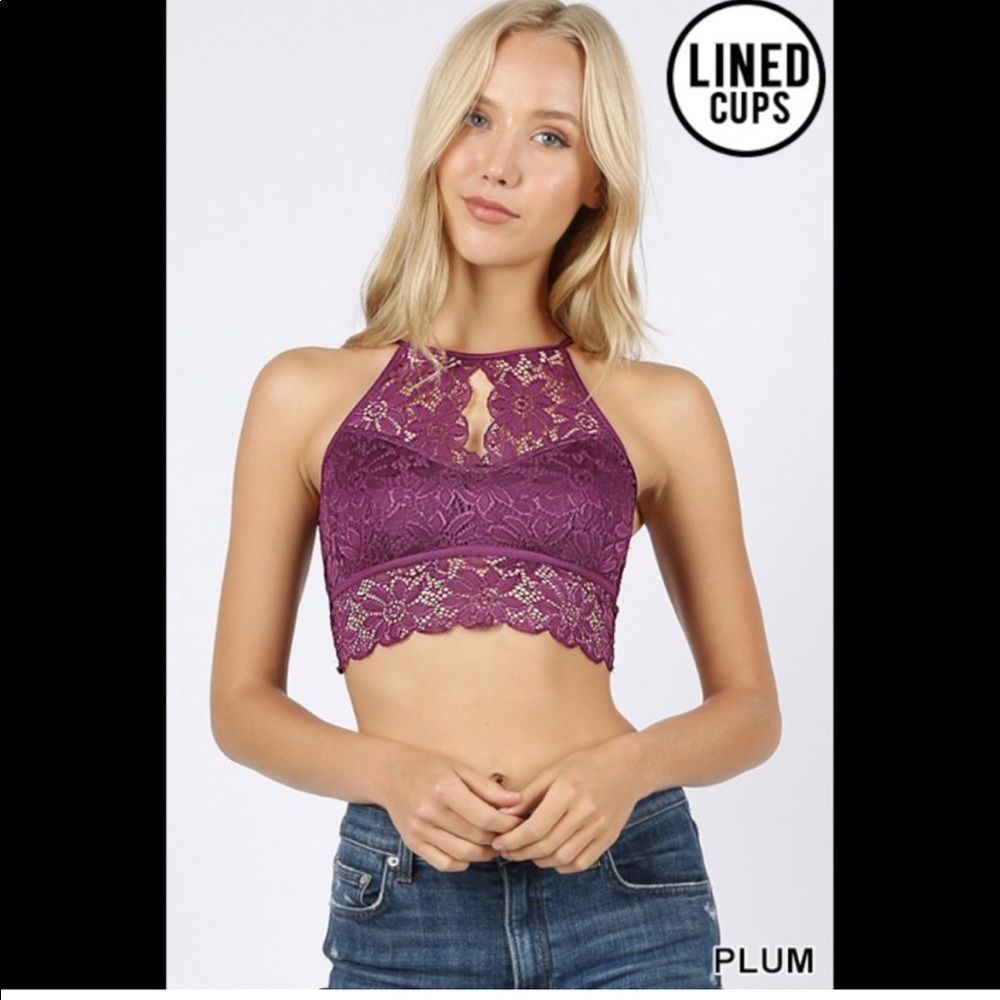 PLUM KEYHOLE BRALETTE 💟